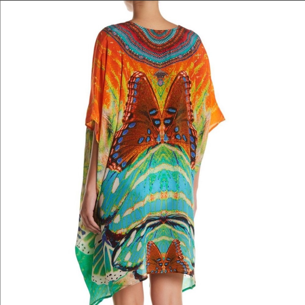 ☀️ Printed Sharkbite Hem Kaftan - Picture 2 of 5